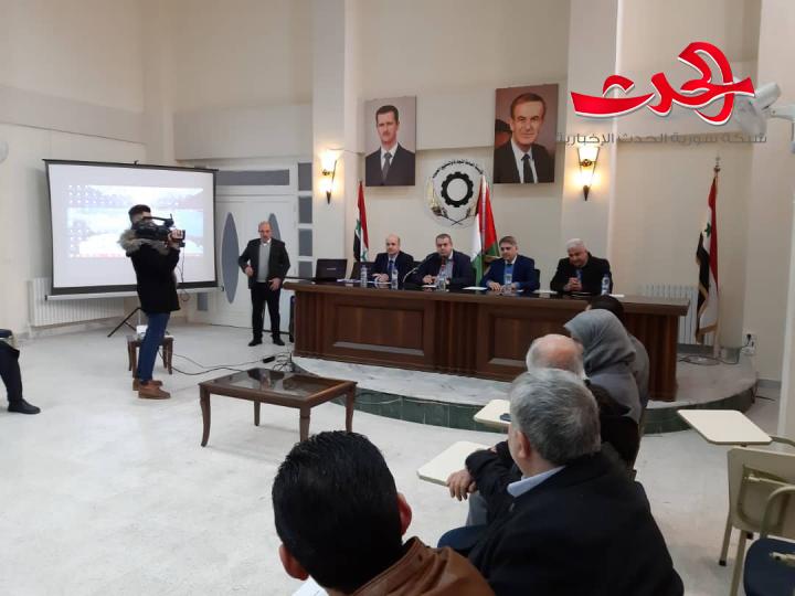 اجتماعات نوعية للوزير النداف مع المدراء القائمين على الأسرة التموينية بمحافظة حلب وريفها 