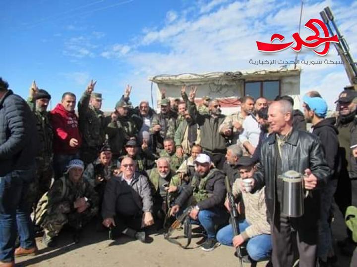 فزعة وطن والمجتمع يستقبلون الجيش بالسويداء بالمناسف...