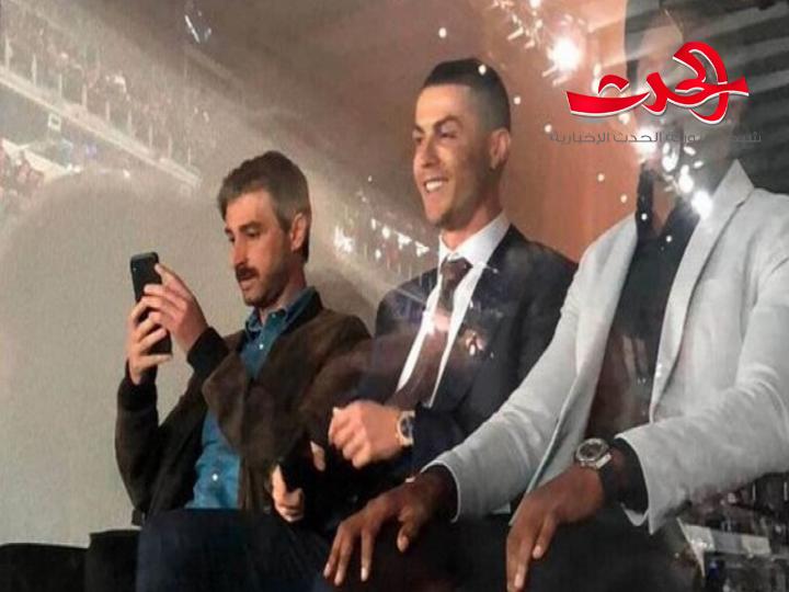كريستيانو رونالدو تابع مباراة الكلاسيكو من مدرجات "سانتياغو برنابيو"