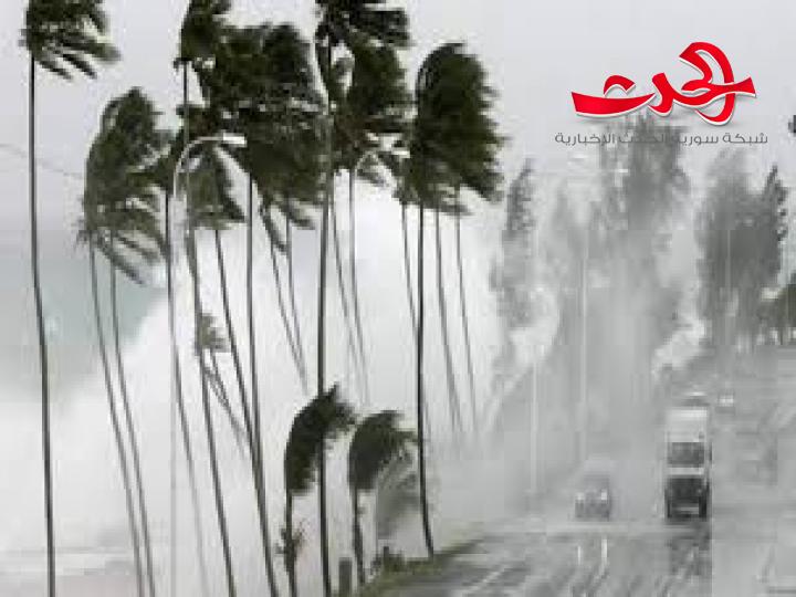 منخفض جوي شديد الفعالية ورياح شديدة السرعة