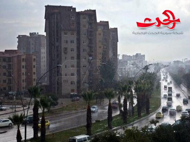 هطولات غزيرة في المحافظات الجنوبية وريف دمشق تتفوق