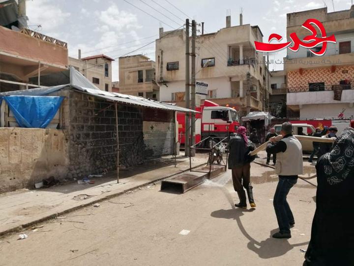 مبادرات شبابية متنوعة بدرعا للتصدي لفيروس كورونا
