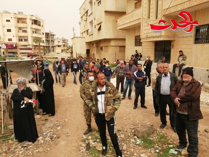 جمعية البستان الخيرية تبادر بتنظيم عملية الدور بصالات السورية للتجارة