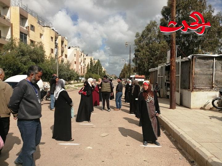 جمعية البستان تحدد مسافات امان لمرتادي السورية للتجارة