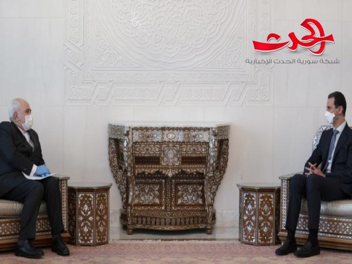 الرئيس الأسد يستقبل وزير الخارجية الايراني ويؤكد أزمة كورونا فضحت فشل الأنظمة الغربية