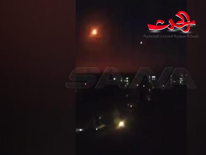 بالفيديو.. وسائط دفاعنا الجوي تصدت لهجوم صاروخي اسرائيلي