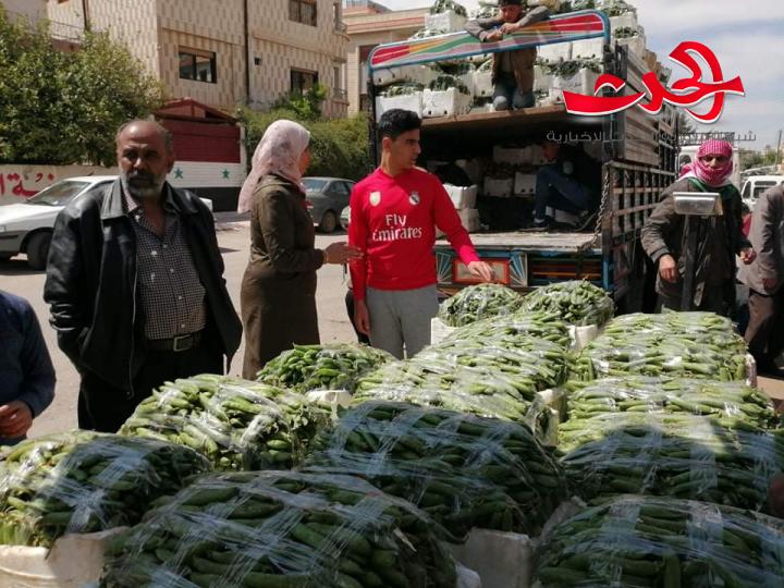    تدخل إيجابي لمحافظة درعا رحلة الخضار من الأرض للسوق