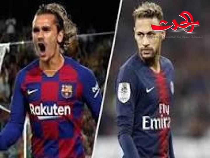 هل يكون غريزمان بديلا ل نيمار في الانتقالات الصيفية الكاتالونية