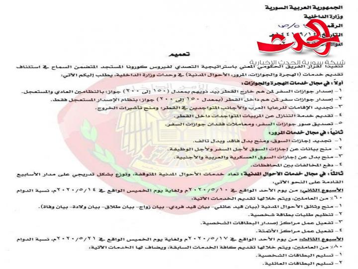 استئناف تقديم الخدمات في الهجرة والجوازات 