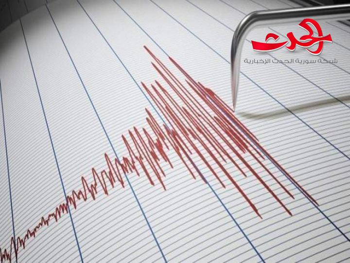 هزة ارضية قبالة الساحل السوري بقوة  2.2 درجة