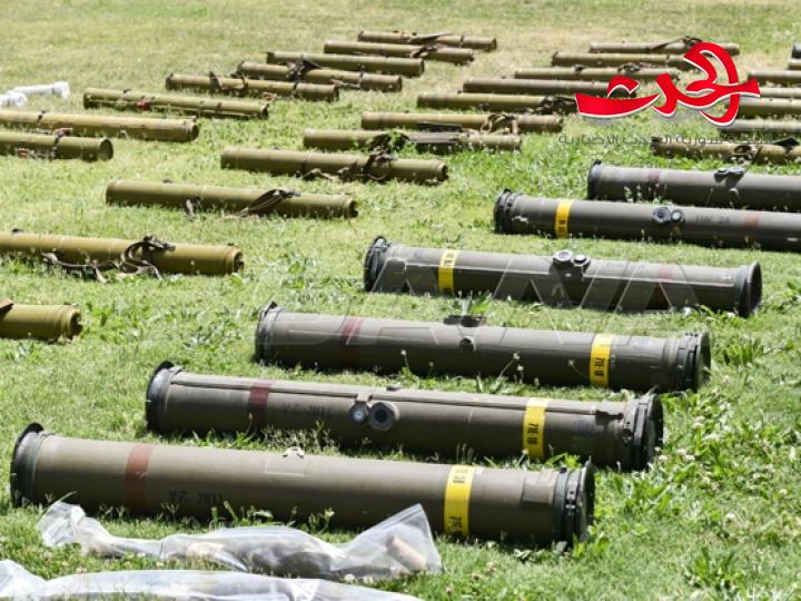 بالفيديو.. اسلحة وذخائر في ريفي درعا والسويداء