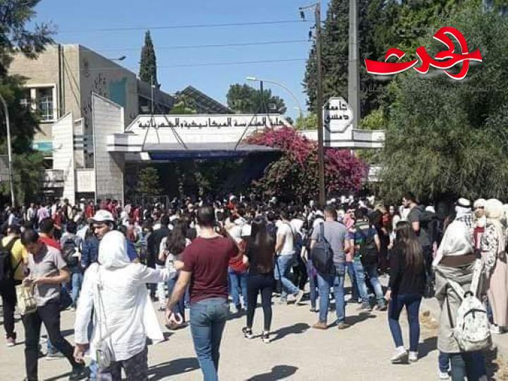 تجاوزات في اليوم الأول من دوام الطلاب في الجامعات السورية.. فمن هو المسؤول ؟؟!!!