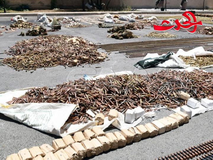 أكثر من نصف مليون طلقة والعديد من الاسلحة مخبأة في أوكار المنطقة الجنوبية