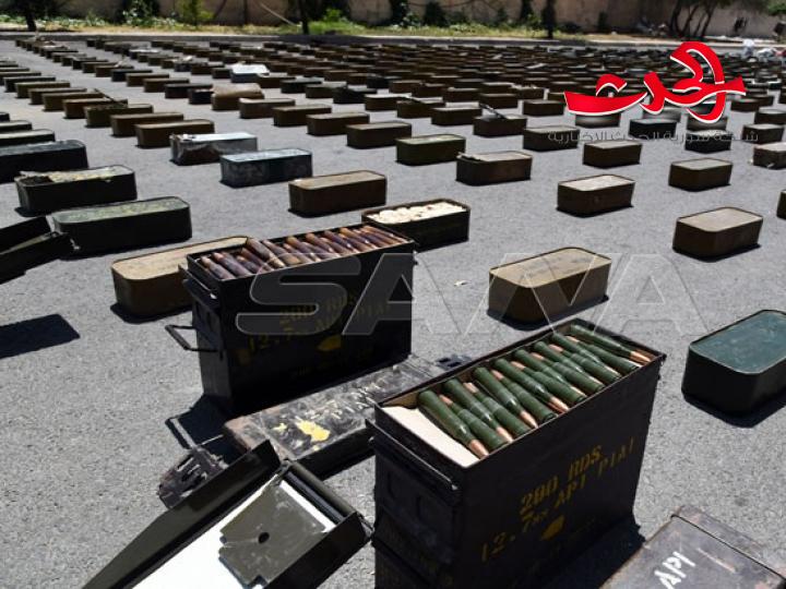 أكثر من نصف مليون طلقة والعديد من الاسلحة مخبأة في أوكار المنطقة الجنوبية