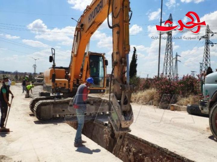 تنفيذ مشروع الصرف الصحي بحلب بكلفة ٦٥ مليون