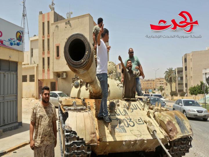 تدمير حافلة تحمل ضباطا يتبعون للنظام التركي في ليبيا
