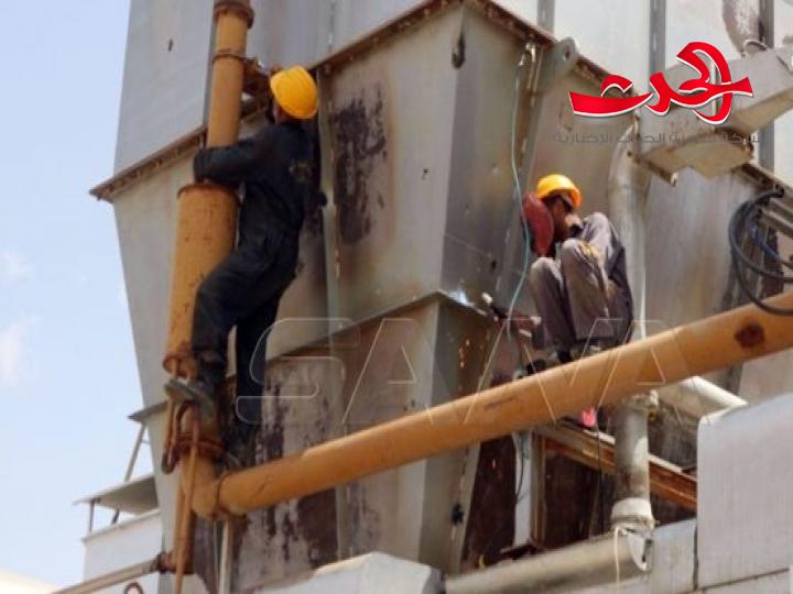 الوفد الوزاري في دير الزور يضع محطة مياه العثمانية ومدرسة عز الدين القسام في دير الزور بالخدمة
