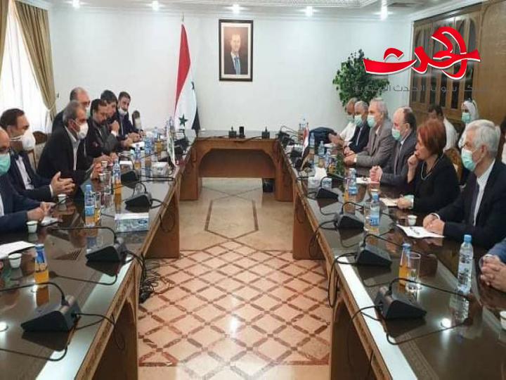 التعليم العالي والوفد الايراني يعقدان اجتماعا لانشاء مخابر في الجامعات السورية لتقانة النانو  