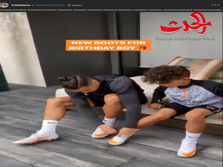 زوجة رونالدو تحتفل بعيد ميلاد الاخ الاكبر لأبنائها من حلبة ملاكمة