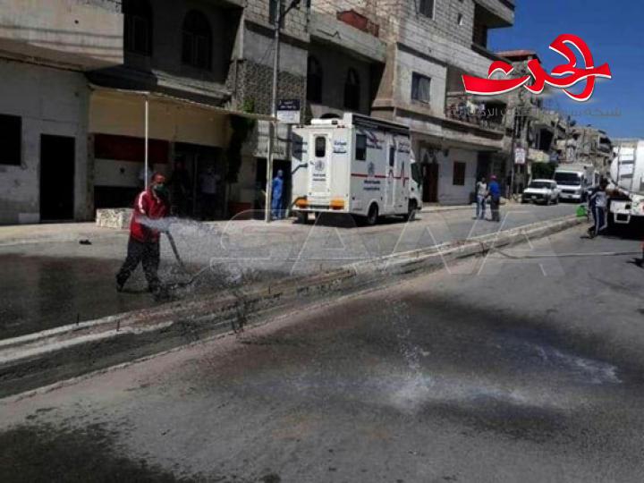 بالصور.. الجهود الخدمية في جديدة الفضل منذ فرض الحجر الصحي عليها