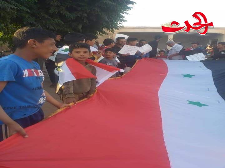 احراق العلم الأمريكي في الشمال السوري في تعبير واضح عن رفض الاحتلال