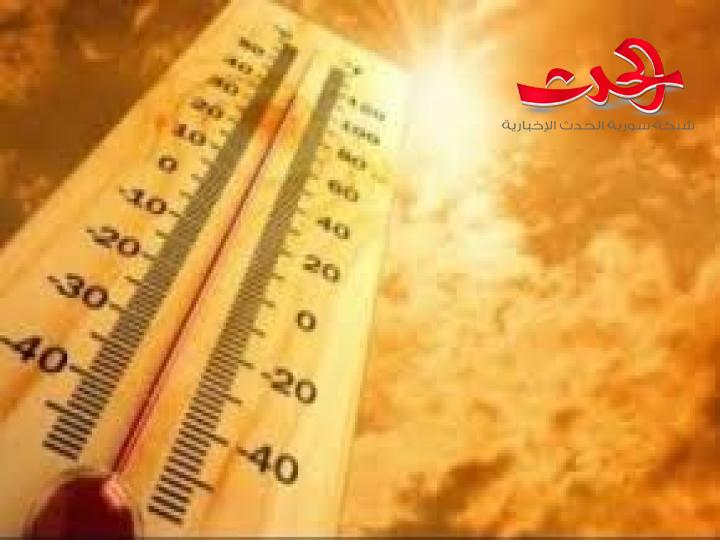 كتلة هوائية حارة تؤثر على البلاد وتحذير من التعرض المباشر لأشعة الشمس