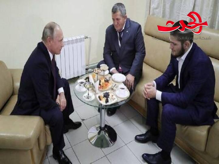 بوتين يعزّي حبيب نورمحمدوف في والده