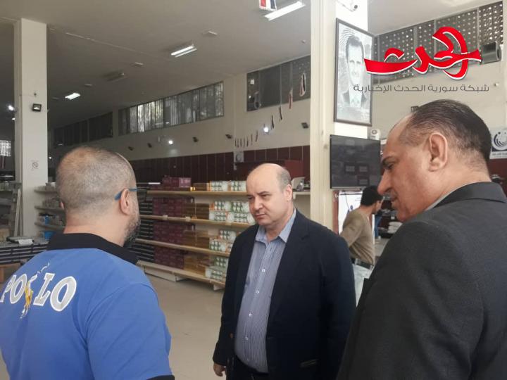 المهندس شعيب يتفقد مخابز جرمانا والمليحة ومجمع جرمانا ويؤكد على زيادة التشكيلة السلعية فيه