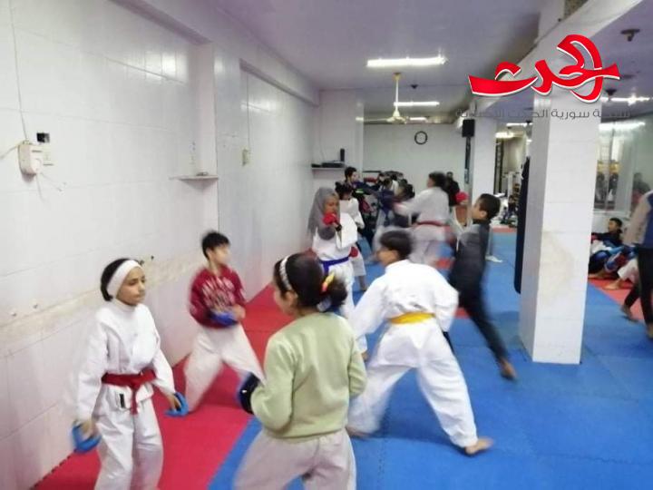 الشعلة اول أندية القطر  بلعبة الكاراتيه بجميع الفئات