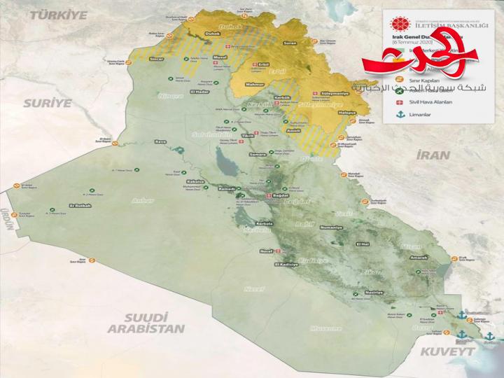 جهة رسمية تركية تنشر صورة مقسمة للعراق ونائب تركي معارض يوجه انتقاداته لها