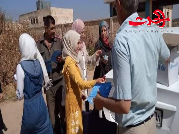 التربية مع انتهاء امتحانات شهادة التعليم الأساسي  قطعة صابون لكل تلميذ وبروشورات توعية