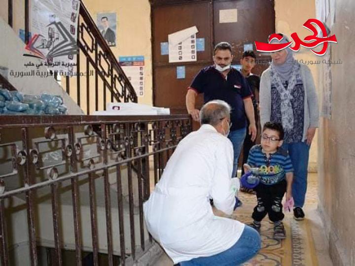التربية مع انتهاء امتحانات شهادة التعليم الأساسي  قطعة صابون لكل تلميذ وبروشورات توعية