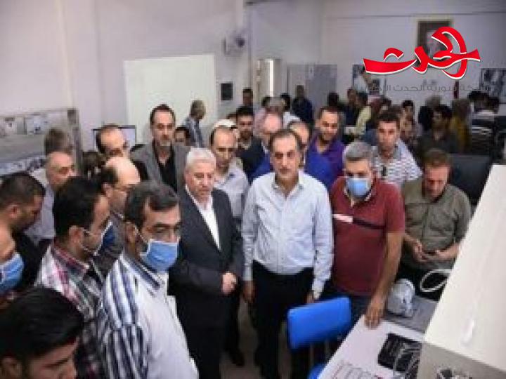 وزير الصناعة يفتتح “مركز المعادن و”مخبر الكهرباء الصناعية” وفرع “تطوير الإدارة الإنتاجية” في “مجمع التدريب المهني” بحلب