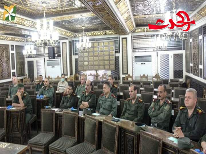 محافظ دمشق يؤكد على الدور الهام لوحدات قوى الأمن الداخلي في العملية الانتخابية