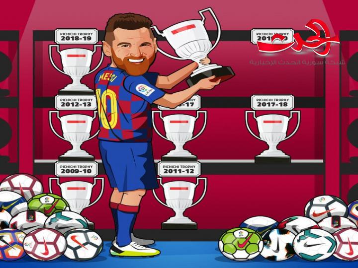 ميسي يحرز رقما جديدا ويحصد لقب هداف الدوري للمرة السابعة