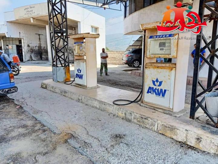 مخالفة محطة محروقات العيس في جبلة بتهمة الاتجار غير المشروع بالبنزين 