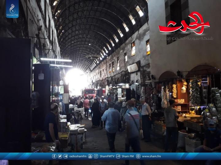 بالصور.. سوق البزورية اليوم بعد الحريق الضخم الذي أصابه