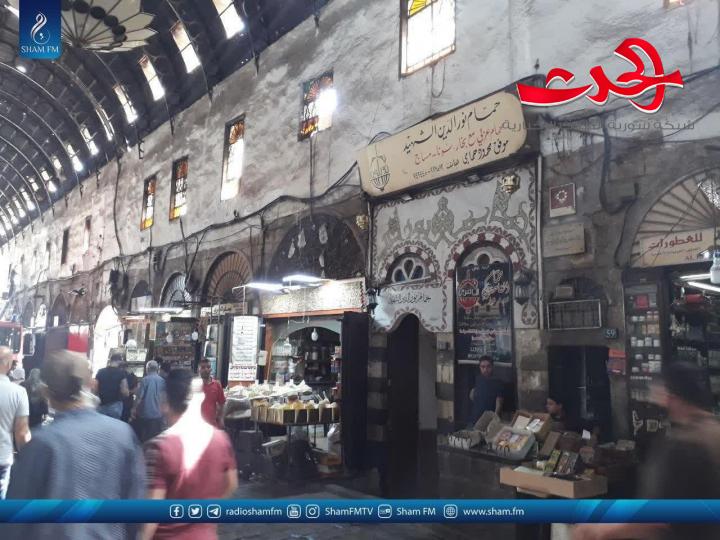 بالصور.. سوق البزورية اليوم بعد الحريق الضخم الذي أصابه