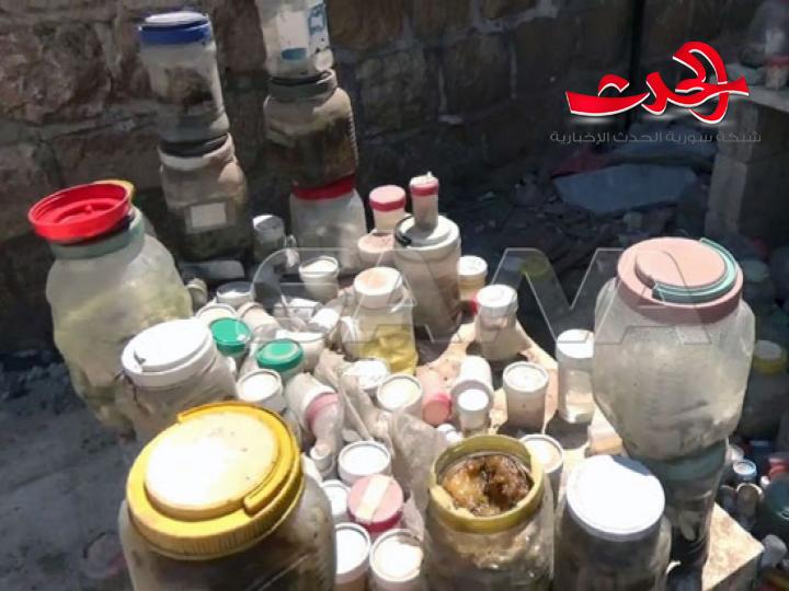 اعضاء بشرية للاتجار بها في أحد اوكار الارهابيين في ادلب