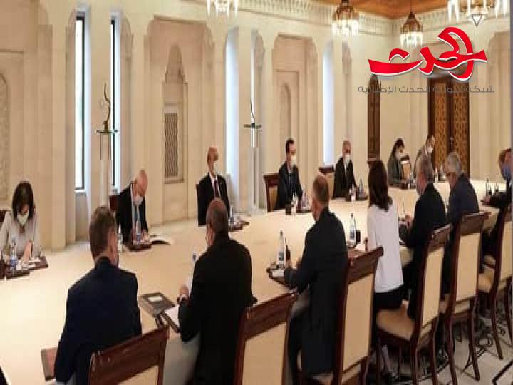 الرئيس الأسد يستقبل المبعوث الخاص للرئيس الروسي فلاديمير بوتين إلى سورية