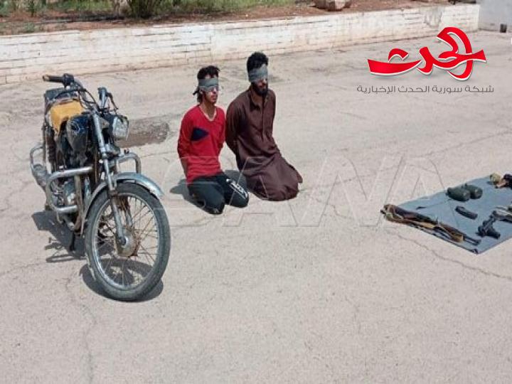 القبض على إرهابيين اثنين تسللا من منطقة التنف بريف حمص الشرقي