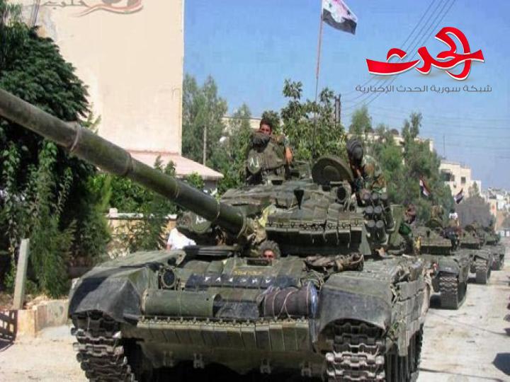 الجيش يدكّ بصواريخه مواقع للإرهابيين بريف إدلب