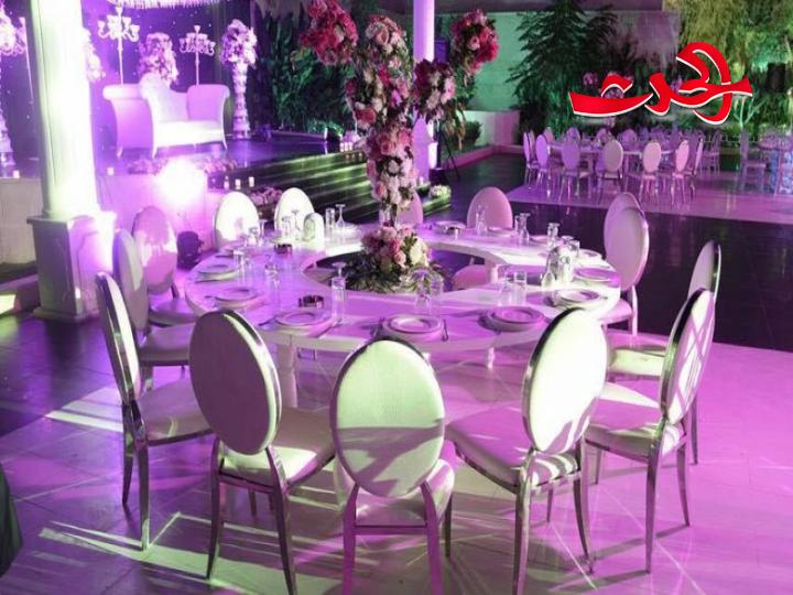 تضاعف إيجار صالات الاعراس المكشوفة في حلب