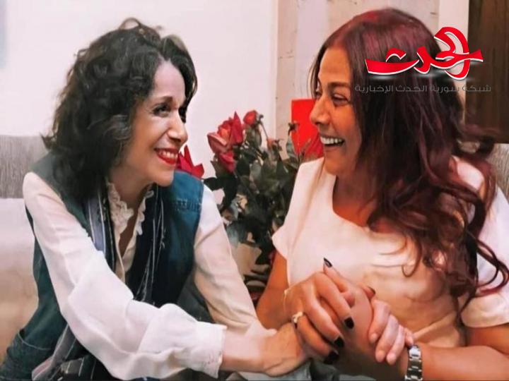 معايدة بين الشقيقتين... صباح وسامية الجزائري