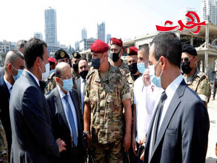 الرئيس اللبناني: المطالبة بتحقيق دولي في انفجار بيروت هدفه اضاعة الوقت 
