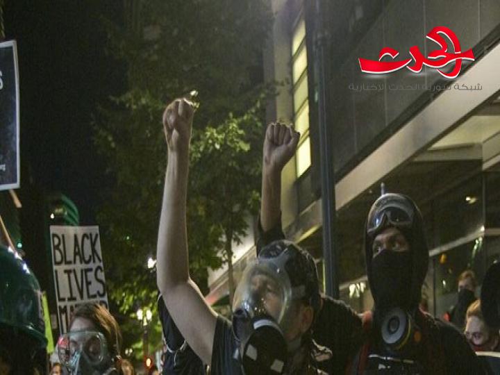 مظاهرات وعنف في بورتلاند الامريكية