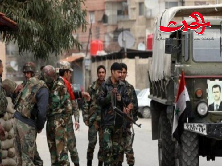 استشهاد ضابط من وحدة حفظ الأمن والنظام في الرقة وإصابة عدد من العناصر برصاص إرهابيين