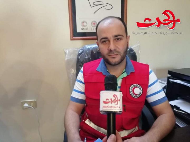 الهلال الأحمر يطلق المرحلة الأولى لتأهيل 8 خزانات بيتونية بريف درعا