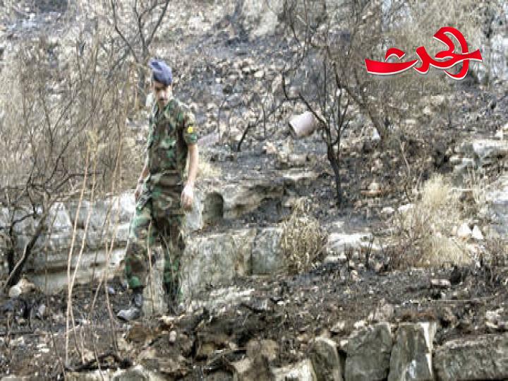 اصابة 4 جنود لبنانيين على الحدود السورية في القاء قنبلة من مهربين