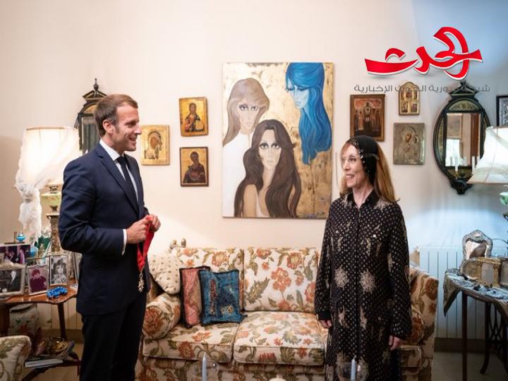 ماكرون يتحفظ على خصوصية اللقاء مع جارة القمر السيدة فيروز
